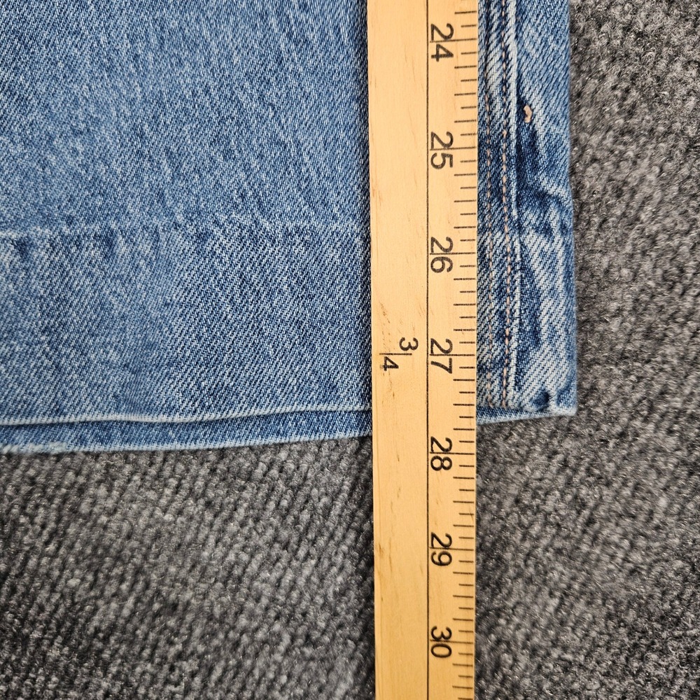 American Eagle High Rise Flare Jeans Women's 12 SHORT Med Wash Stretch Denim - Picture 6 of 11